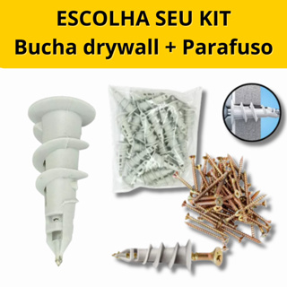 Escolha 10 Á 50 UN  Bucha Dryfix Para Gesso Forro Drywall Com Parafuso em Oferta na Shopee
