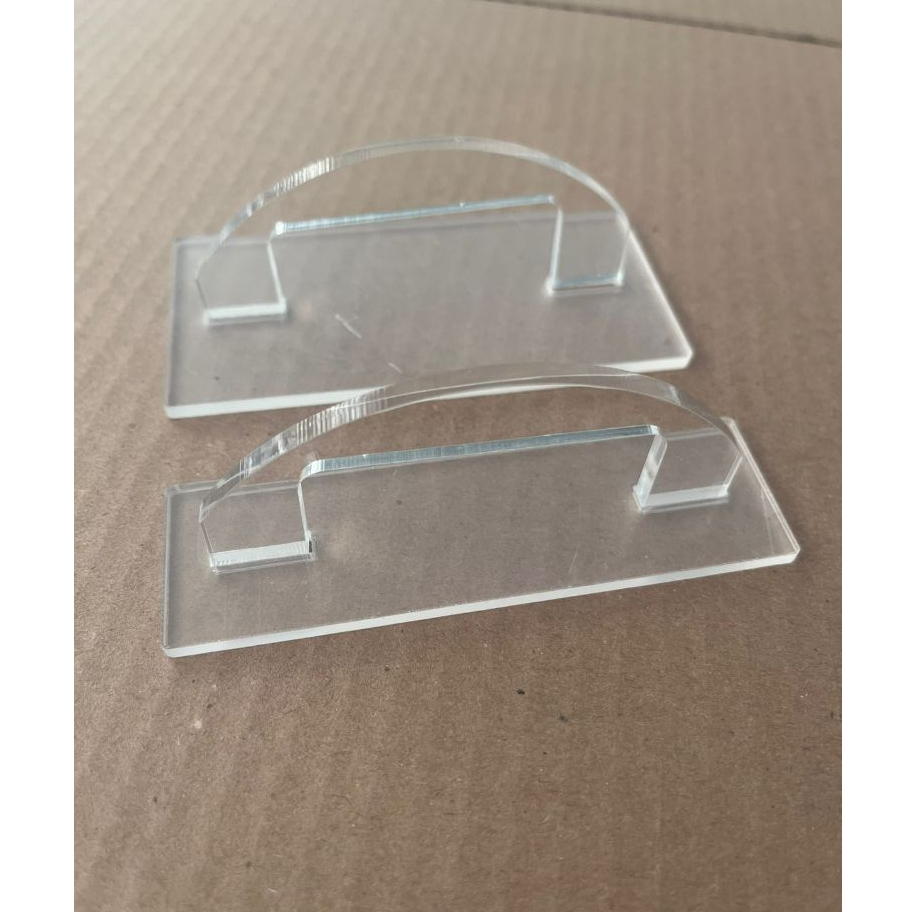 Espátula Acrílico Alisador Bolo Adesivos Papel Parede kit 1 peça 5x10cm 1 peça 3x10cm