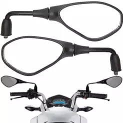 Par Retrovisor Bmw F800 Rebaixado 90° Graus Haste Longa Honda Twister 250 Xre 300 Bros 150 160 Cg