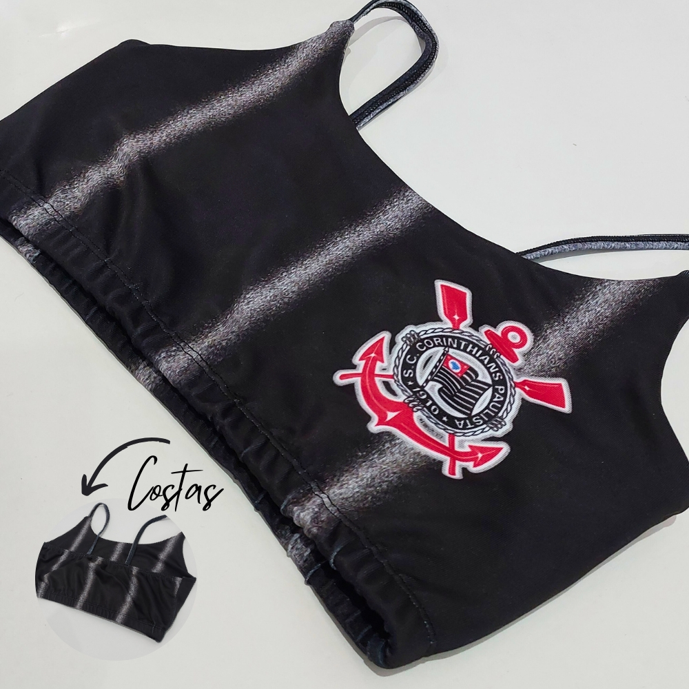 Top Cropped Fitness Strappy Sunga Personalizado modelos diversos GAVIÕES em Oferta na Shopee