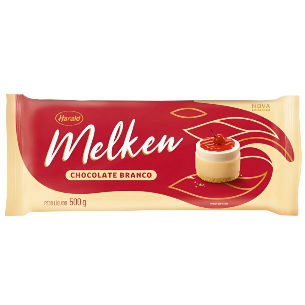 Chocolate Melken Branco em Barra 500g Harald em Oferta na Shopee