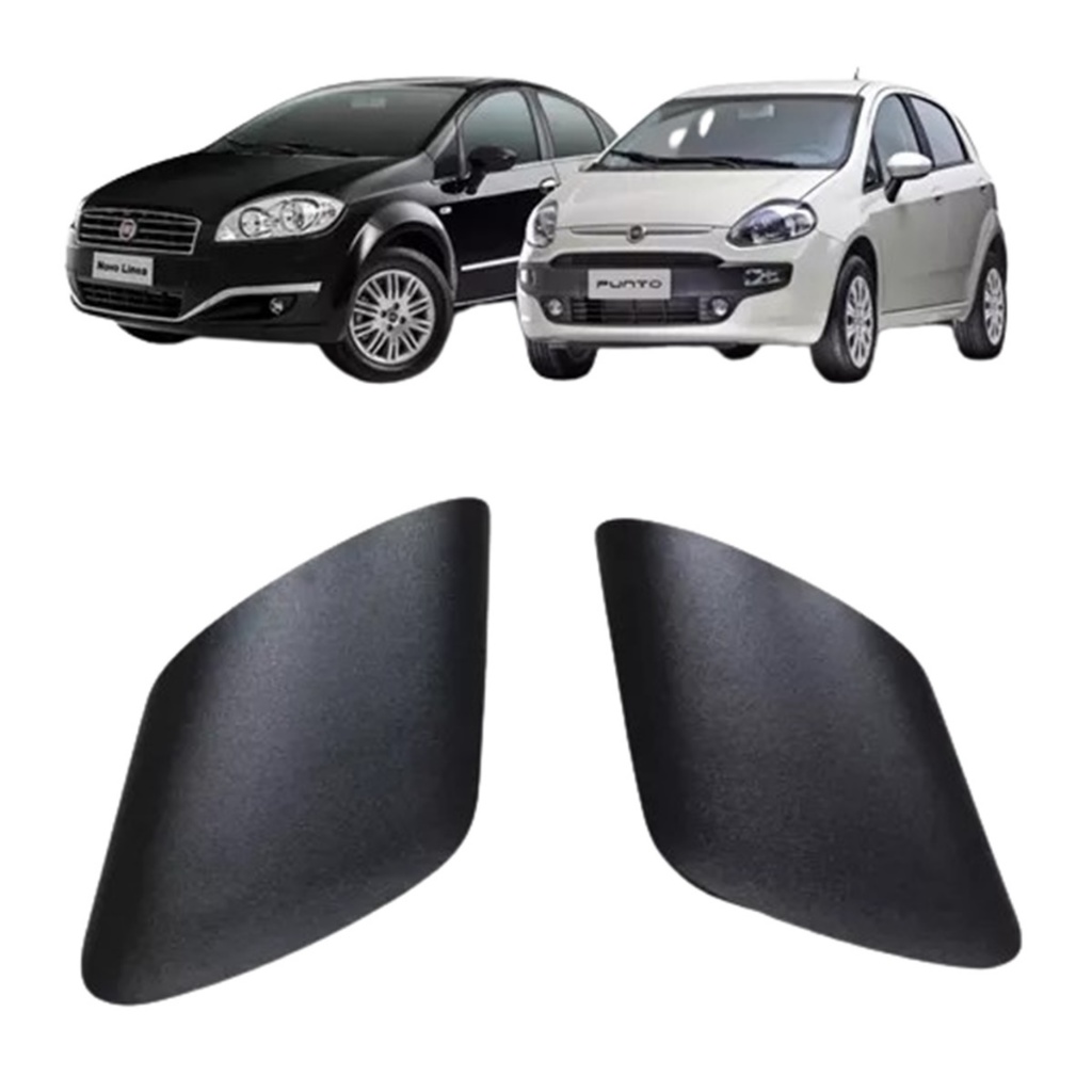 Capa Pe Do Retrovisor Punto 2008 A 2017 Linea 2008 A 2016 Preto Texturizado em Oferta na Shopee