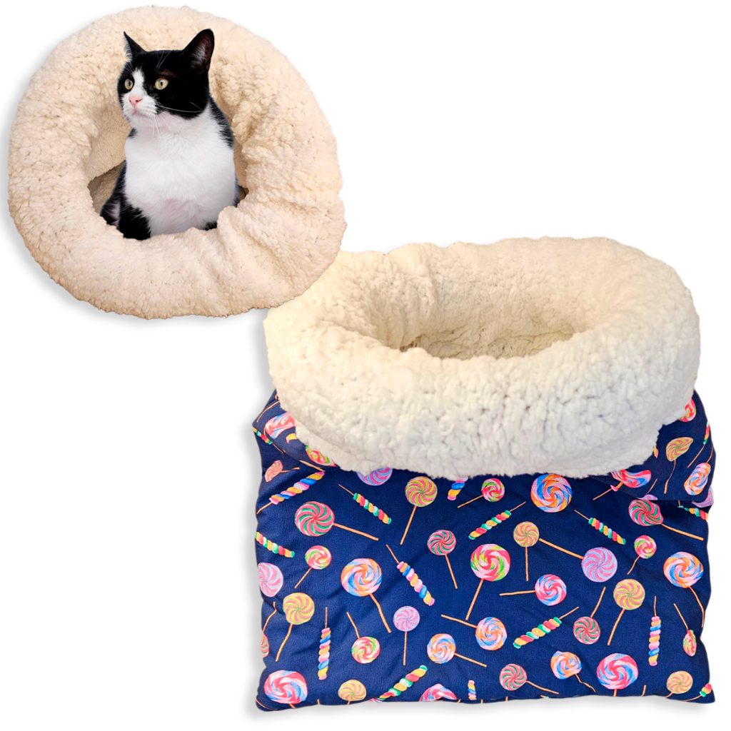 Cama Pet Toca Para Gatos Saco De Dormir Caminha Confortável em Oferta na Shopee