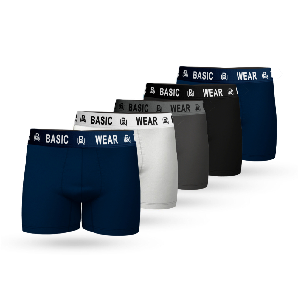 Kit 10 e 5 Cuecas Boxer Masculinas Basic Wear Confortável em Oferta na Shopee