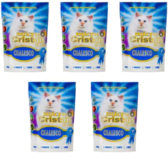 Kit 5 Areia Gato Sílica Fina Premium 1,8kg Chalesco