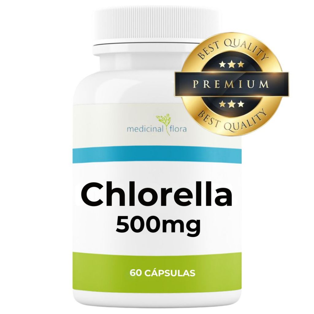 Chlorella 500mg 60 Cápsulas Original Natural em Oferta na Shopee