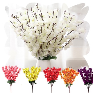 2 Buques Pessegueiro Flor Cerejeira Artificial Decoração NFE em Oferta na Shopee