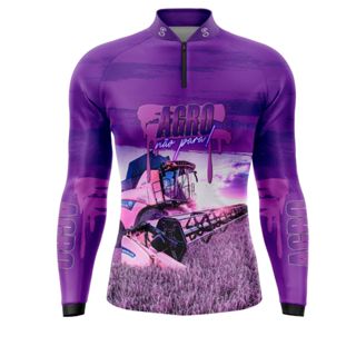 Camisa Masculina - Não desbota - Agro Estampada com Proteção UV 50+ | Tecido Leve e Secagem Rápida em Oferta na Shopee