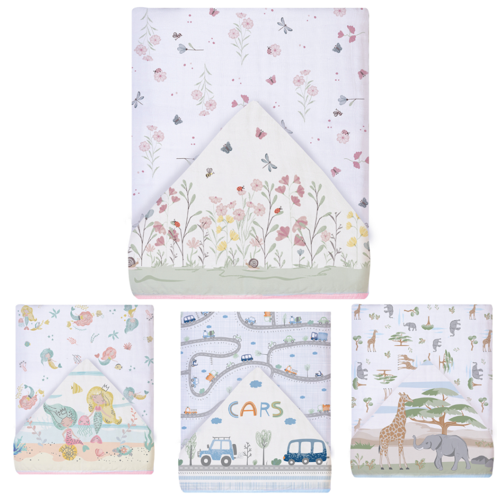 Toalha Soft 2 Camadas com Capuz estampado