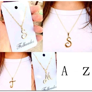 Colar pingente Letra Inicial nome Folheado Dourado Durabilidade 3 meses