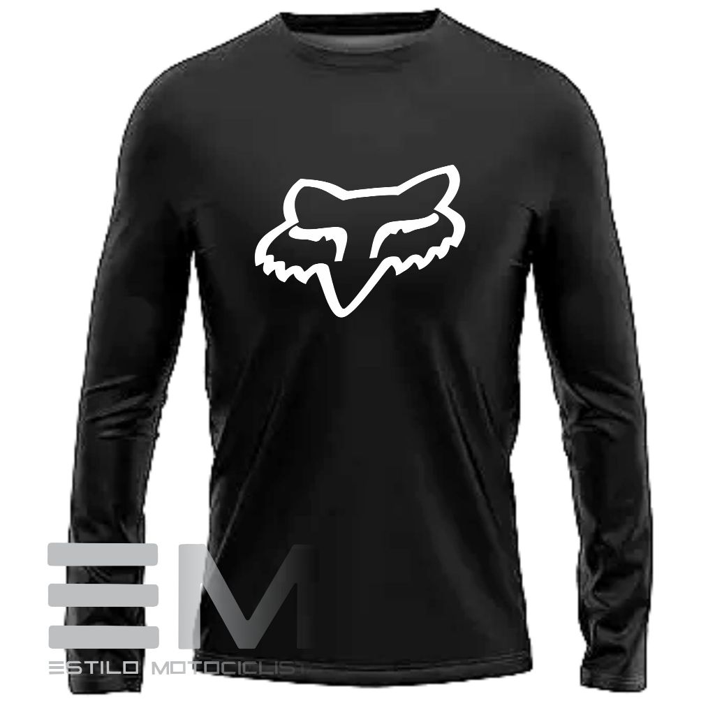 Camiseta Fox Esportes Manga Comprida UV 50+ Moto Motocroos masculino.
