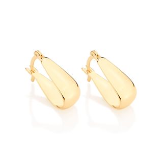 Brinco Rommanel Argola Lisa no Formato U - 522906 em Oferta na Shopee