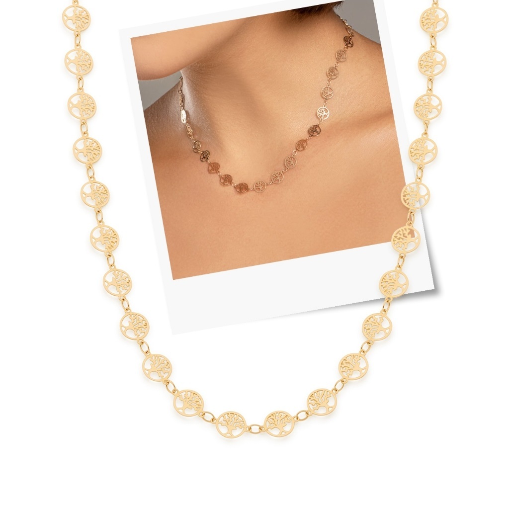 Gargantilha Rommanel Com Mandalas Árvores da Vida 532077 em Oferta na Shopee