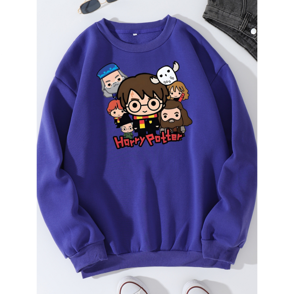 Moletom Careca  Harry Potter Animada Presente Para Namorada Esposa Moletom Unissex Filme Masculino Feminino