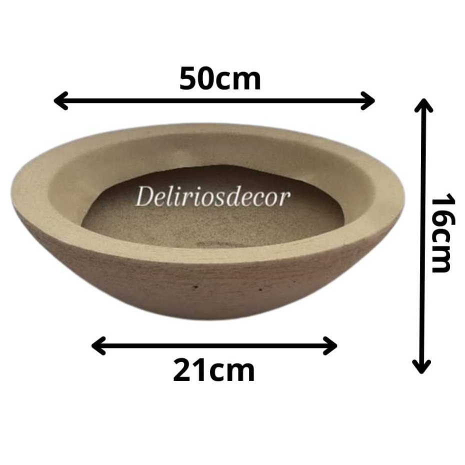 Vaso de Planta Decorativo Reciclável em Polietileno, Bacia  Cód. 61