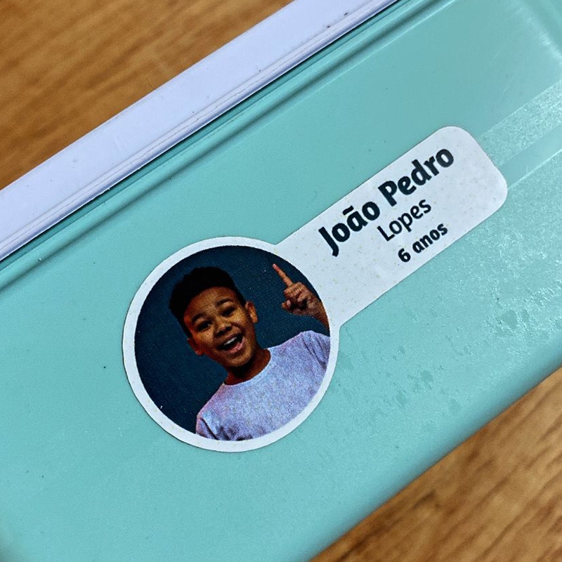 Etiqueta Adesiva Infantil Personalizada para Identificação Material Escolar Criança