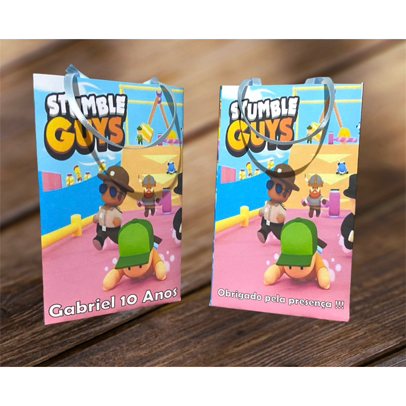 Sacolinha personalizada Stumble guys 15 unidades