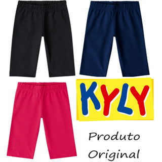 Bermuda Ciclista Cotton Infantil Juvenil 4 Ao 16 Kyly Original em Oferta na Shopee