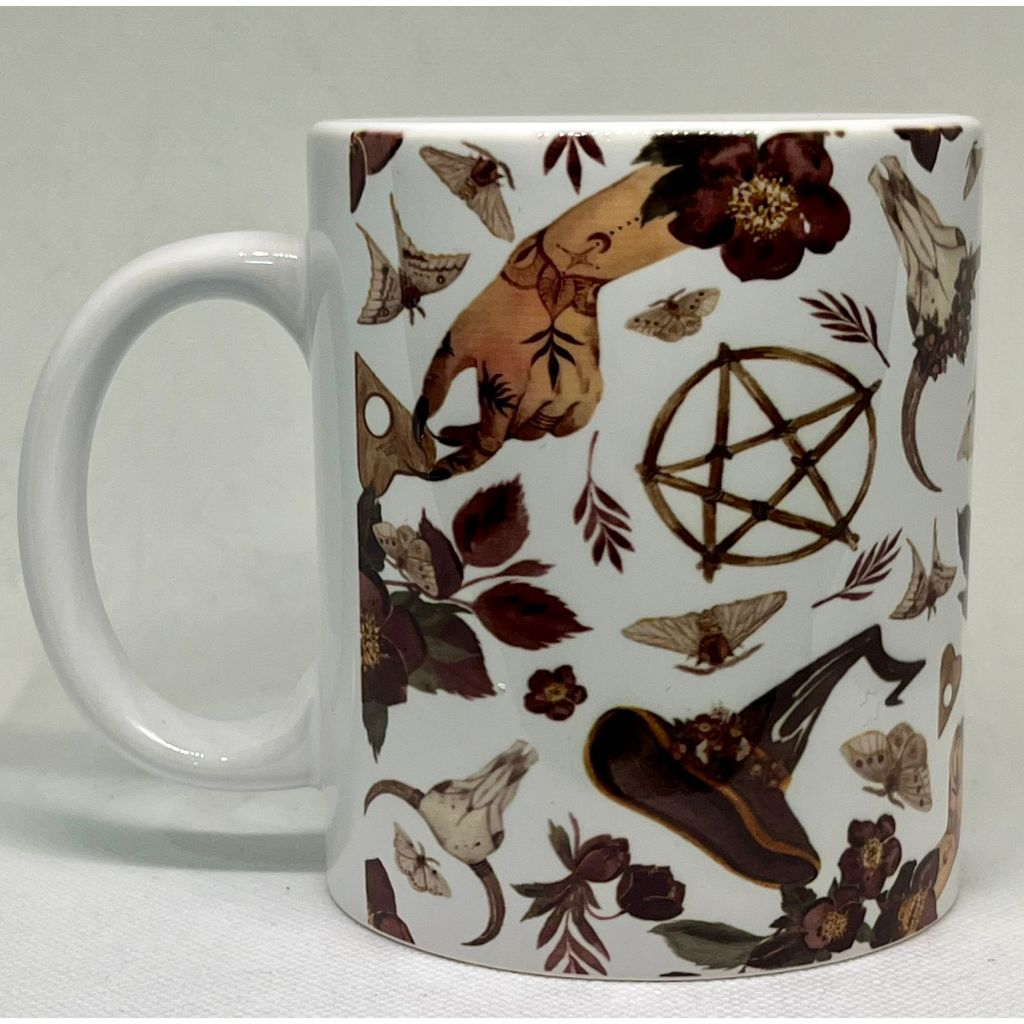 CANECA WICCA MAGIA BRUXARIA PAGANISMO - 325ML PORCELANA