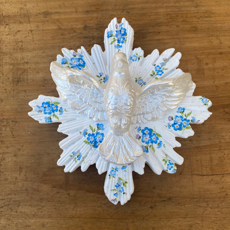 Divino Espírito Santo 17cm Decoupage Delicado em Oferta na Shopee