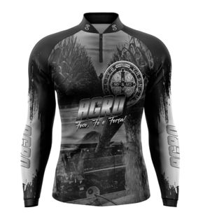 Camisa Masculina Estampada | Proteção UV 50+ e Tecido Leve para Atividades ao Ar Livre em Oferta na Shopee