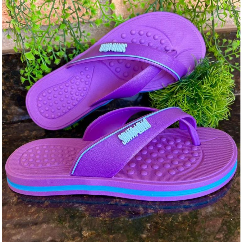 Chinelo SL Feminino Sandália Antiderrapante Rasteirinha Ortopédica Lançamento