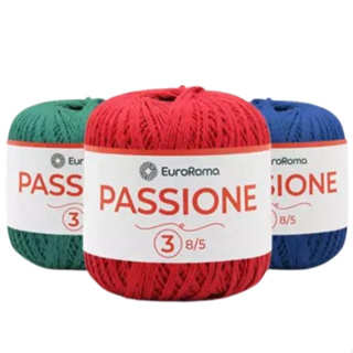 Linha EuroRoma Passione 8/5 - 150g (400m) - Fio Ecológico para Crochê e Tricô em Oferta na Shopee