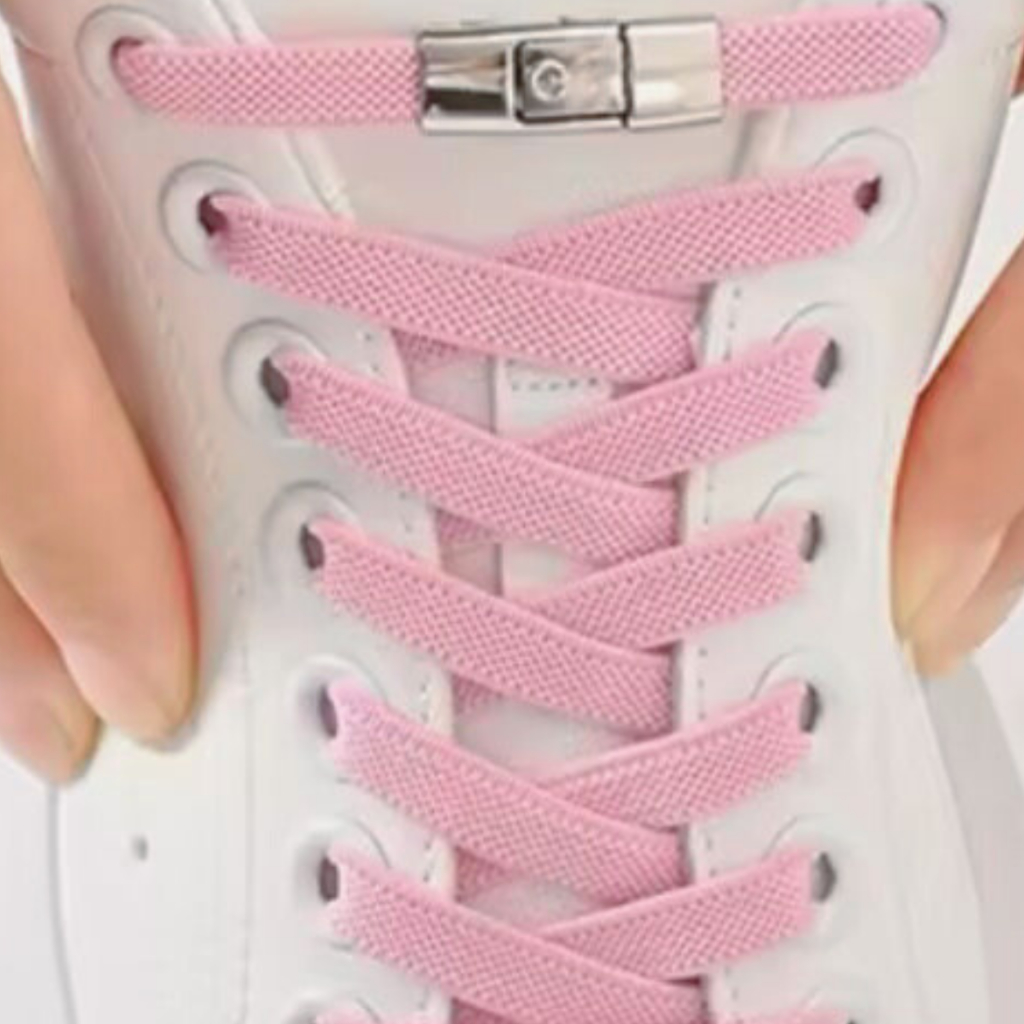 Cadarços elásticos para tênis sem amarrar Rosa Infantil e Adulto em Oferta na Shopee