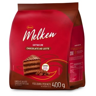 Gotas de Chocolate Melken Ao Leite 400g Harald em Oferta na Shopee