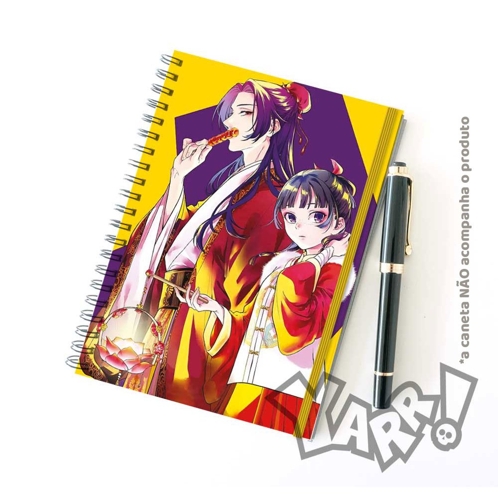 Skecthbook Caderno A5 Diários de uma Apotecária Kusuriya no Hitorigoto The Apothecary Diaries Anime