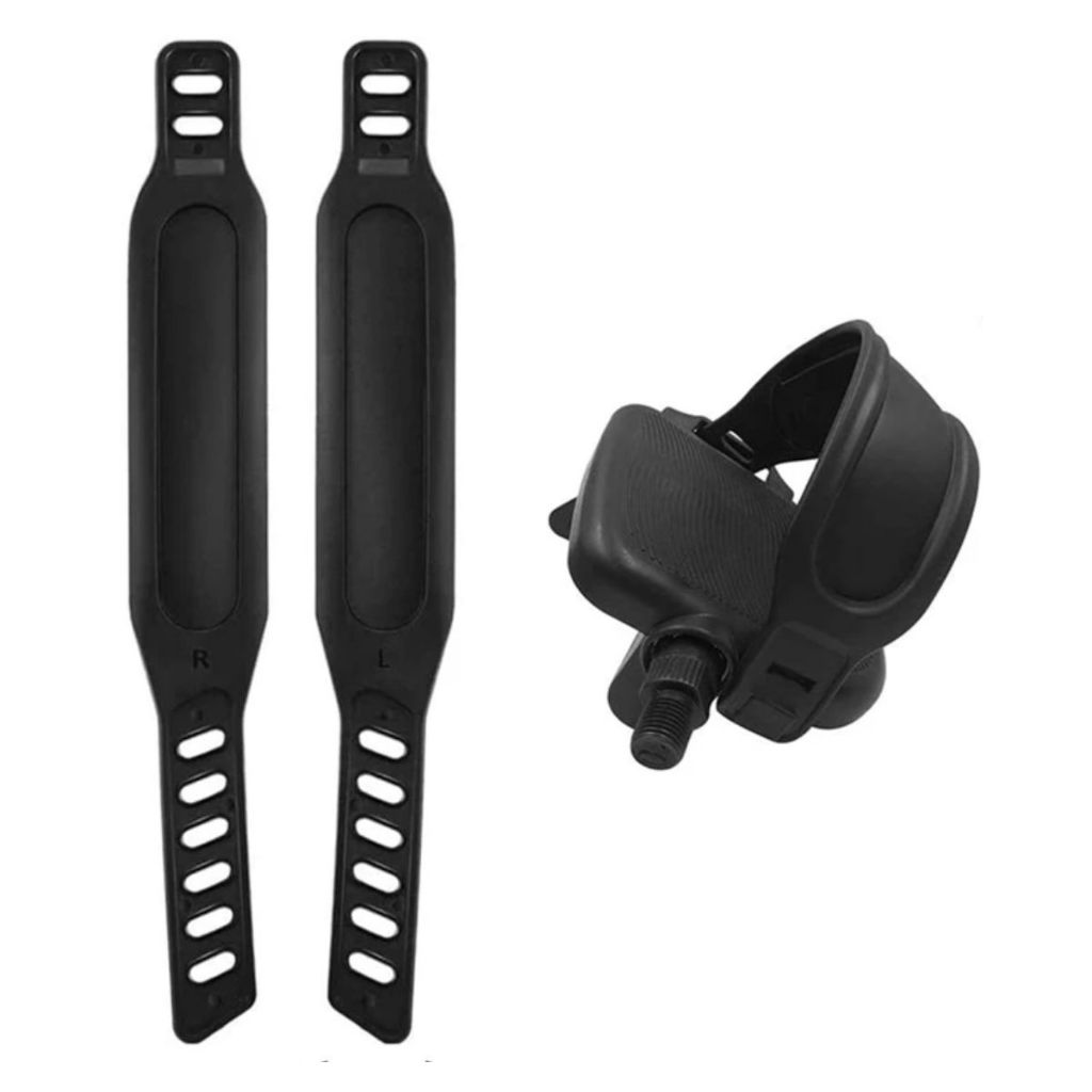 Alça Para Pedal Bike Bicicleta Ergométrica Par Firma Pé Suporte Trava Correia Cinta