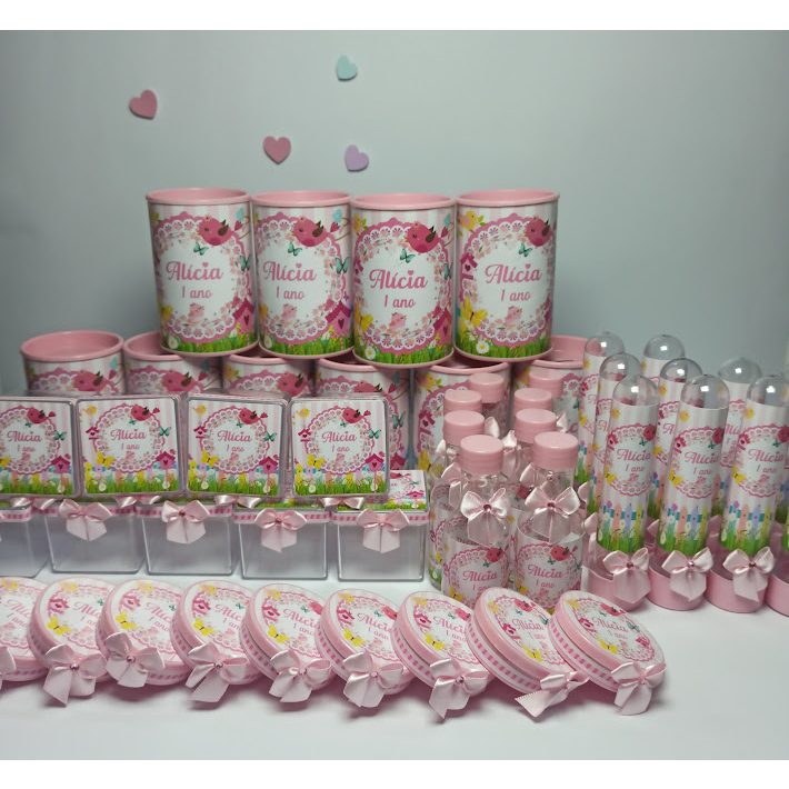 Kit Jardim Encantado 50 itens personalizados em Oferta na Shopee