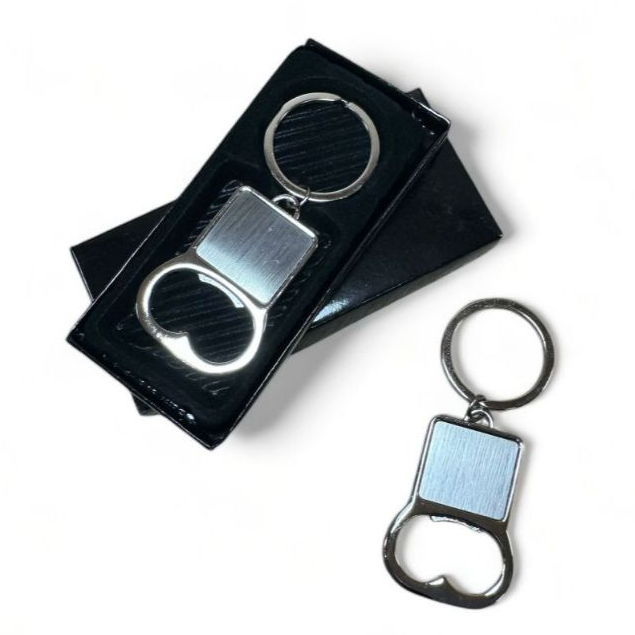Conjunto De 2/6/12 Peças Chaveiro Abridor De Garrafa De Metal Com Caixinha
