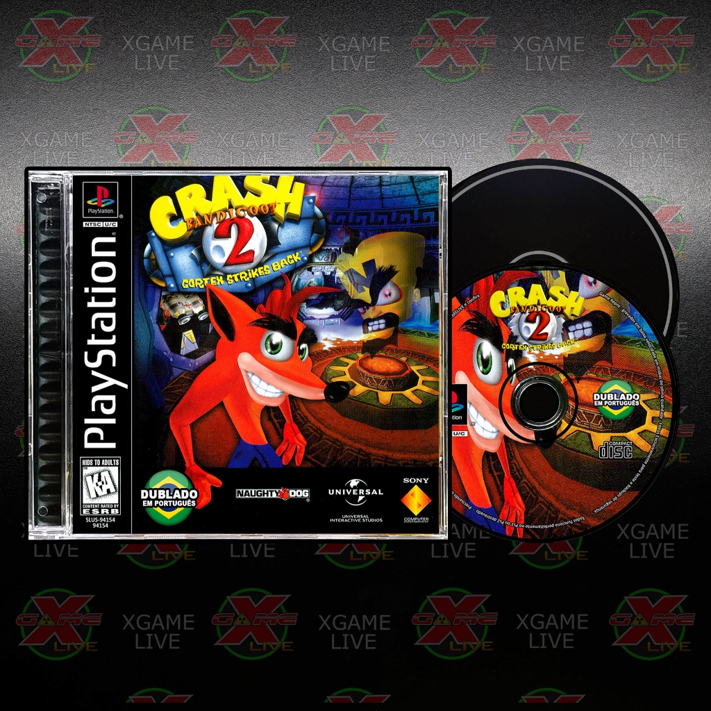 Crash Bandicoot 2 - Dublado Mídia Preta - PS1 By XGAMELIVE