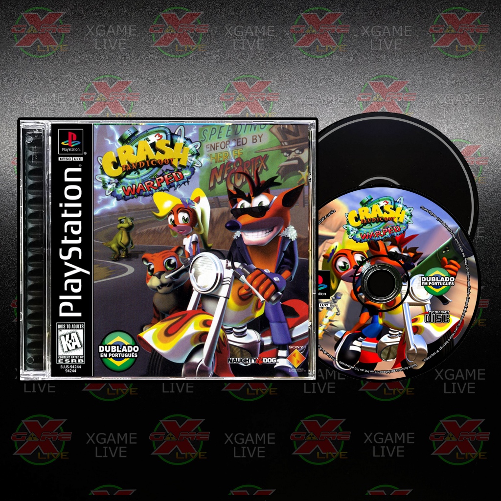 Crash Bandicoot 3 - Dublado Mídia Preta - PS1 By XGAMELIVE