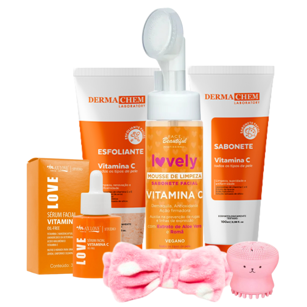 Kit Skin Care Limpeza de Pele Mista Vitamina C