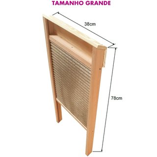 Esfregadeira Lavar Roupas Tabua Retrô Vintage Tipo Washboard Tamanho Grande