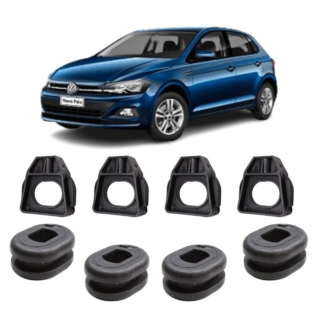 Kit Coxim Suporte Radiador Gol Golf Fox Spacefox Crossfox Polo Saveiro Voyage Spacefox 6QE121367