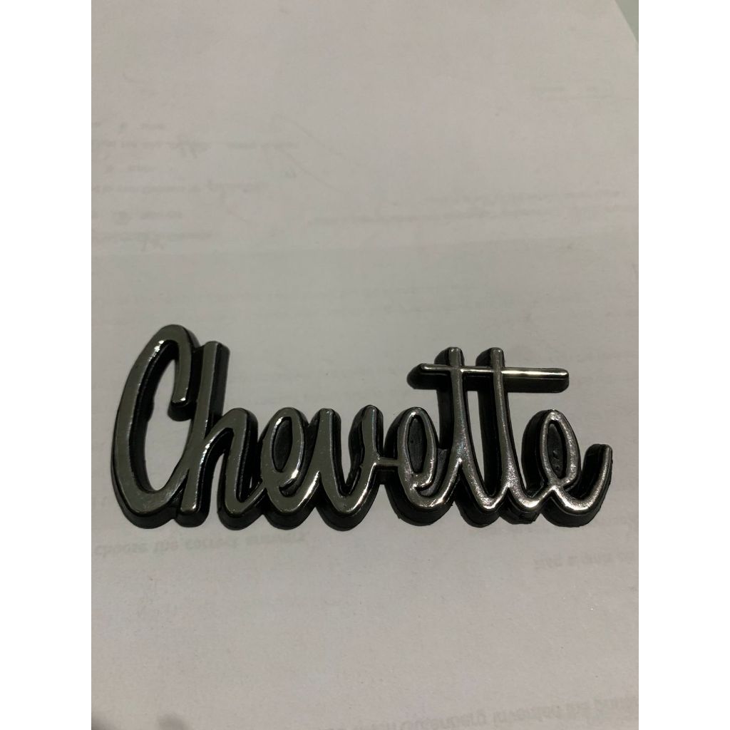 LOGO EMBLEMA CHEVETTE LOGO CROMADO