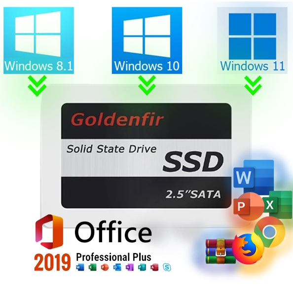 SSD 128GB 256GB 480GB 512GB 1TB  Original Com Windows e Office