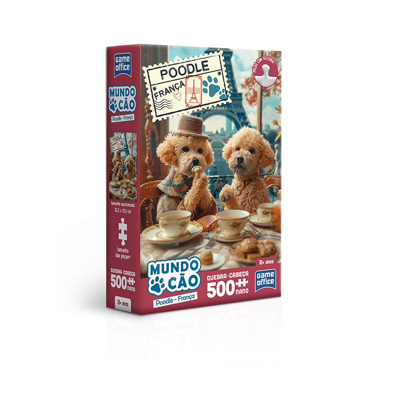 Poodle Francês – Quebra-Cabeça 500 Peças Nano