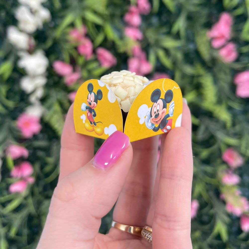 Forminha para Doces MICKEY - Forminhas para Docinho Personalizadas - Festa Mickey