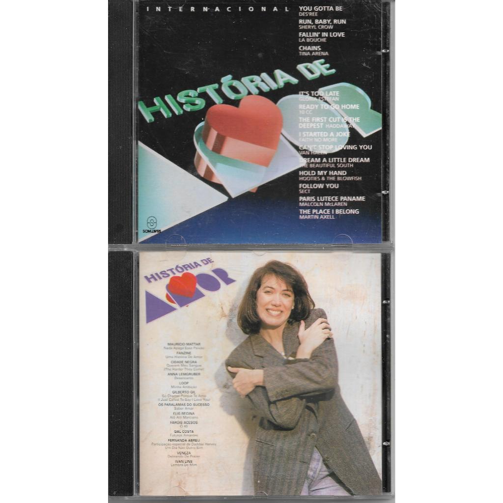 CD Kit História De Amor - Trilhas Nacional E Internacional Da Novela - Originais Usados Em Excelente Estado Ler Descrição