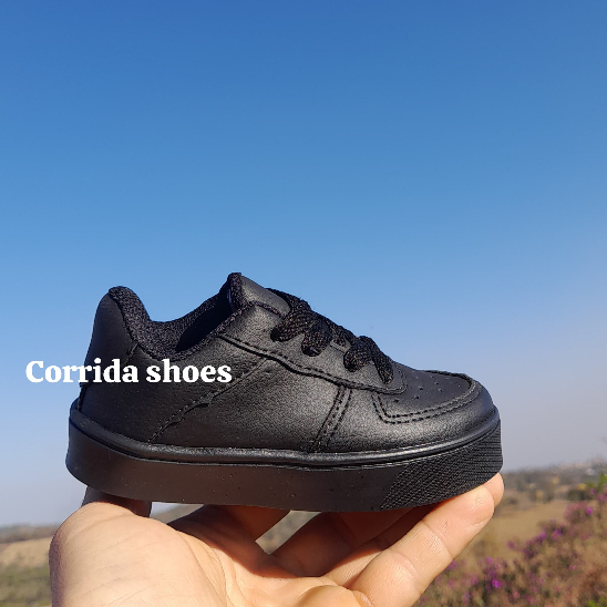 Tênis Infantil unissex casual preto em Oferta na Shopee