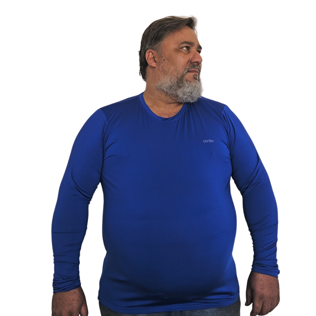 Blusa Termica Plus Size UV 50+ Proteção Solar Manga Longa Confortável