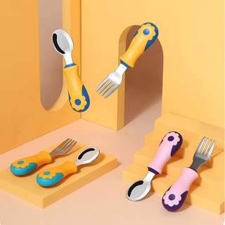 Kit Talher Infantil C/ Estojo Aço Inox 316 Colher Garfo Talheres Bebe em Oferta na Shopee