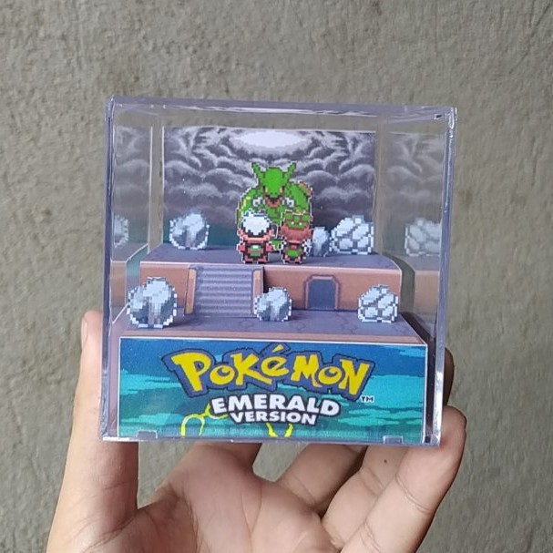 Cubo diorama pokemon Emerald