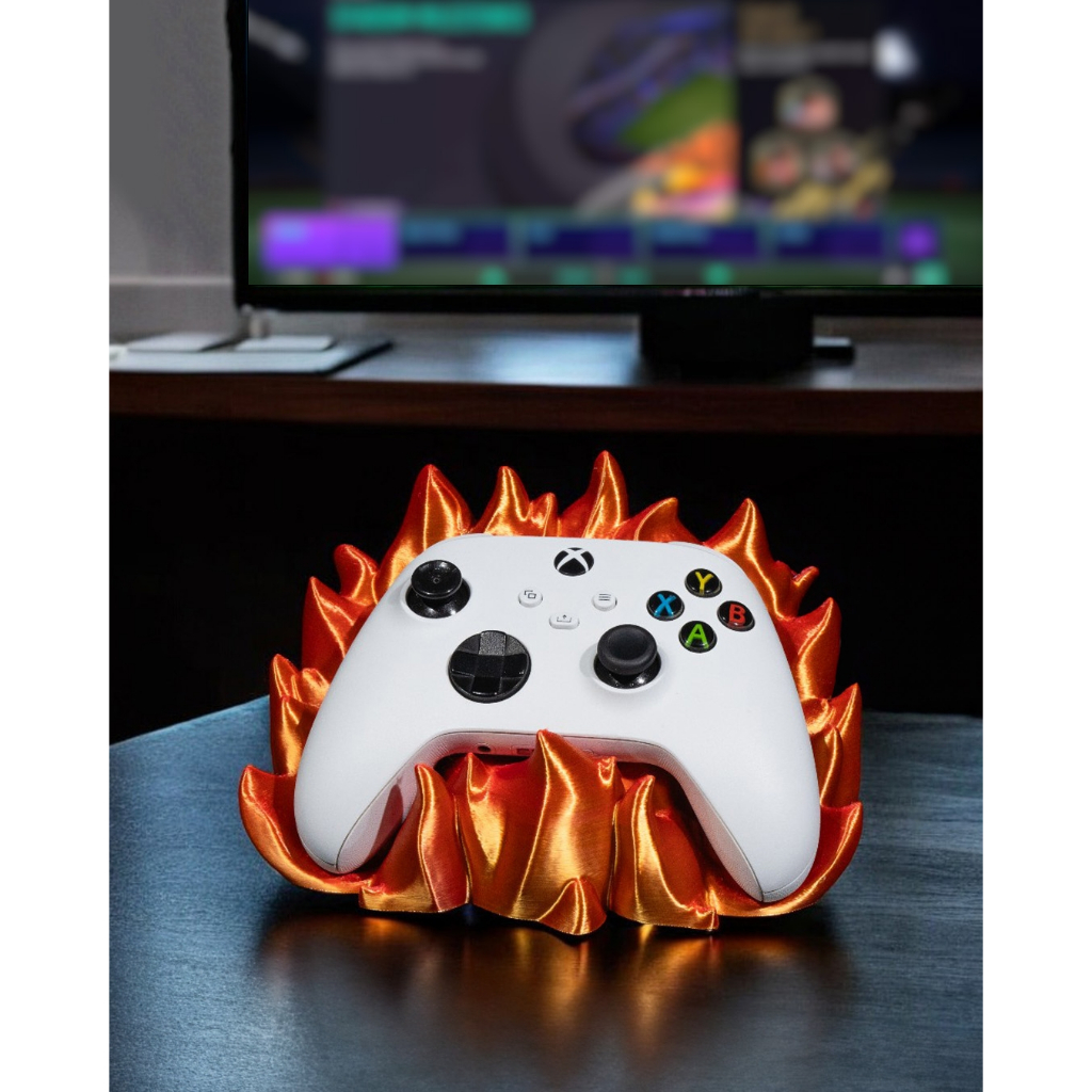 Suporte Para Controle Xbox Series X/S - Modelo Flame - Personalizado - Impressão 3D