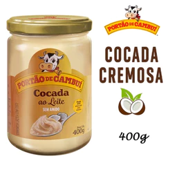 Cocada ao Leite Portão de Cambui - Pastoso 400g - 01 Pote - Cocada Cremosa - Sem Amido