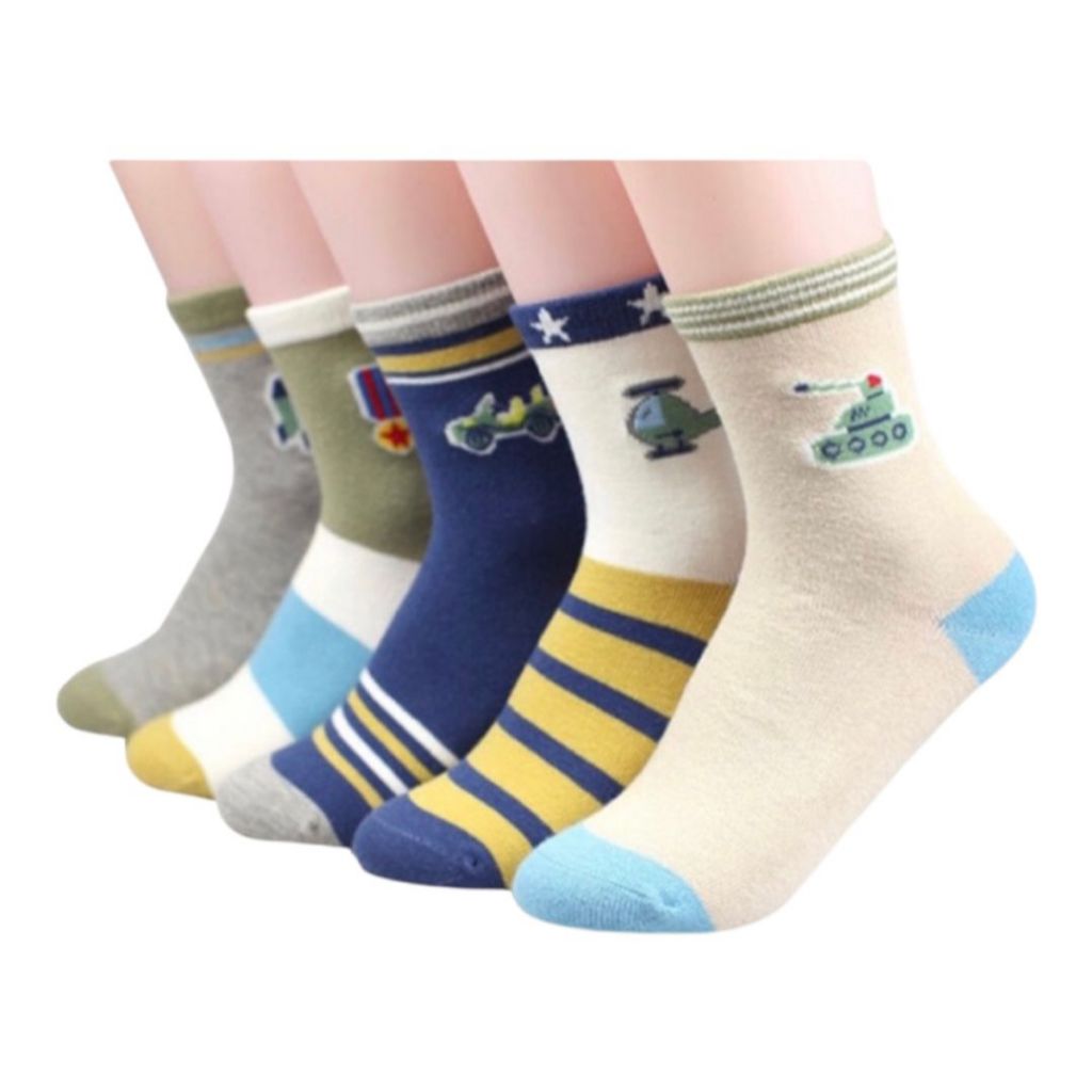 Kit com 24 Pares Meias Infantil com algodão MASCULINO